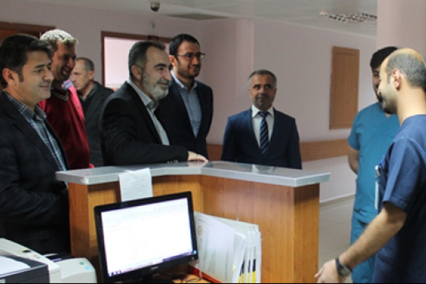 Sağlıkçılara moral ziyareti Sağlıkçılara moral ziyareti